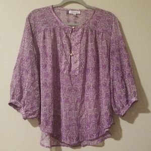 JENNIFER LOPEZ PURPLE TUNIC